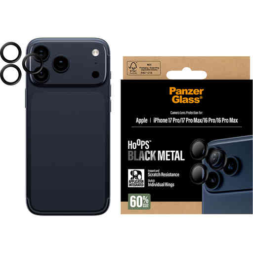 Panzerglass Hoops Apple iPhone 17 Pro/Pro Max/16 Pro/16 Pro Max - Black