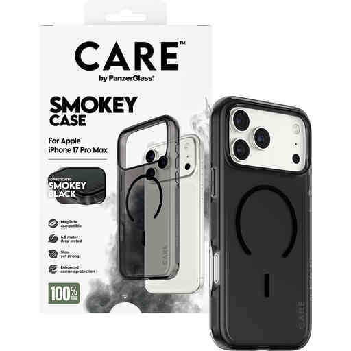 CARE by PanzerGlass Flagship Urban Combat Smokey Black MagSafe iPhone 17 Pro Max