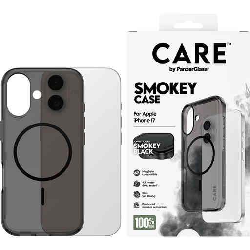CARE by PanzerGlass Flagship Urban Combat Smokey Black MagSafe iPhone 17