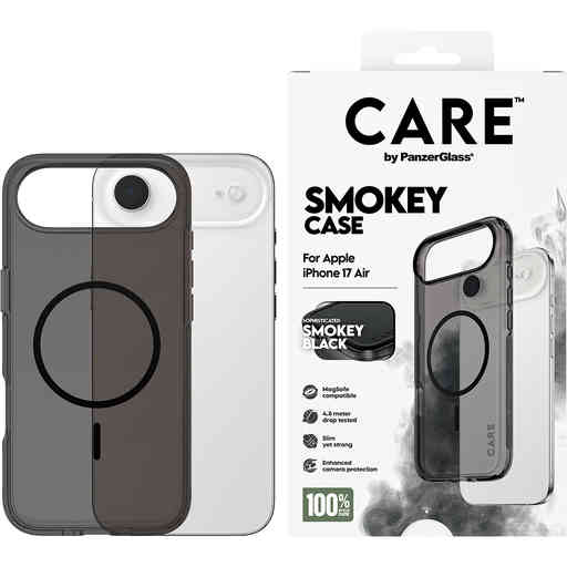 CARE by PanzerGlass Flagship Urban Combat Smokey Black MagSafe iPhone Air