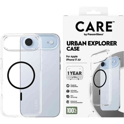 CARE by PanzerGlass Flagship Urban Combat Transp. Black MagSafe iPhone Air