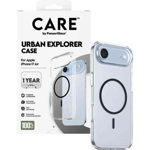 CARE by PanzerGlass Flagship Urban Combat Transp. Black MagSafe iPhone Air