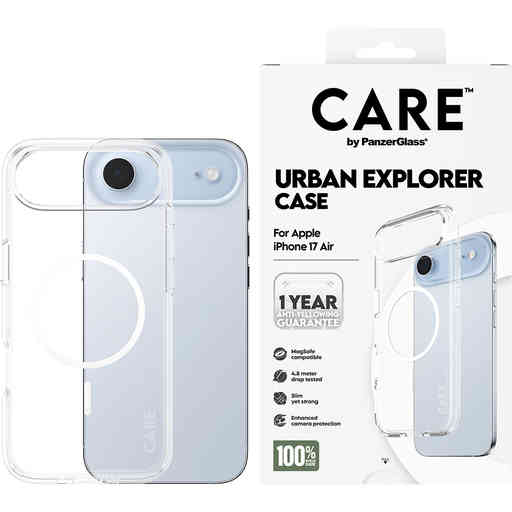 CARE by PanzerGlass Flagship Urban Combat Transp. White MagSafe iPhone Air