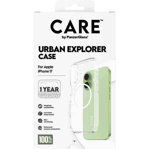 CARE by PanzerGlass Flagship Urban Combat Transp. White MagSafe iPhone 17