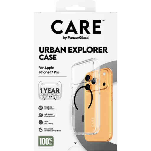 CARE by PanzerGlass Flagship Urban Combat Transp. Black MagSafe iPhone 17 Pro