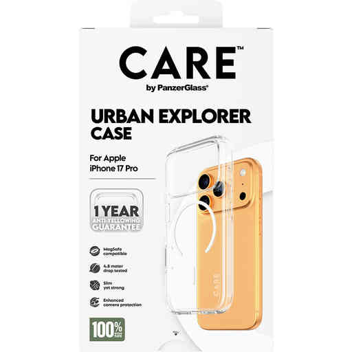 CARE by PanzerGlass Flagship Urban Combat Transp. White MagSafe iPhone 17 Pro
