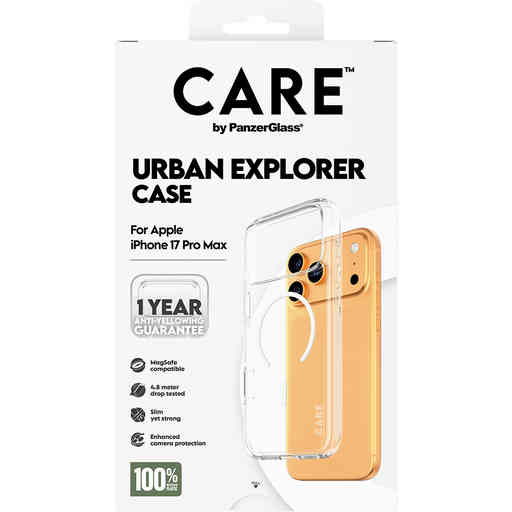 CARE by PanzerGlass Flagship Urban Combat Transp. White MagSafe iPhone 17 Pro Max