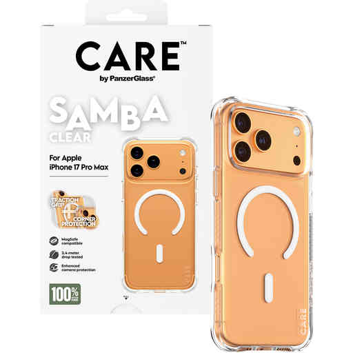 CARE by PanzerGlass Fashionable Case Samba Transparent MagSafe iPhone 17 Pro Max