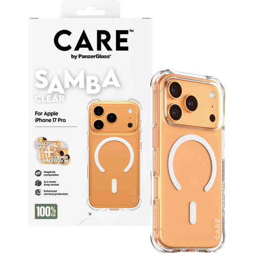 CARE by PanzerGlass Fashionable Case Samba Transparent MagSafe iPhone 17 Pro