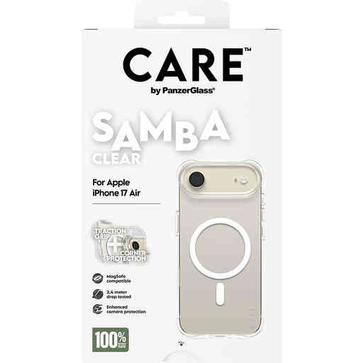 CARE by PanzerGlass Fashionable Case Samba Transparent MagSafe iPhone Air