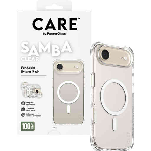 CARE by PanzerGlass Fashionable Case Samba Transparent MagSafe iPhone Air
