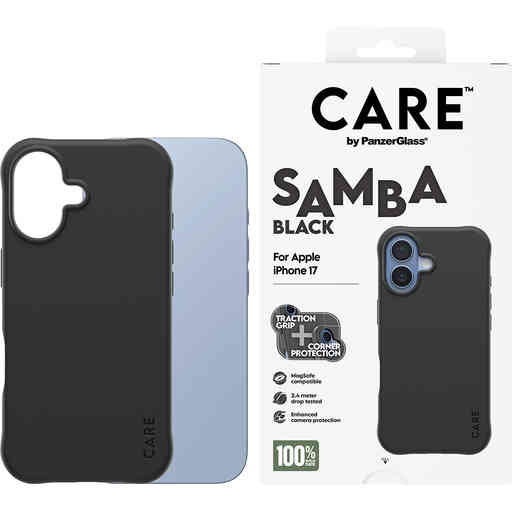 CARE by PanzerGlass Fashionable Case Samba Black MagSafe iPhone 17