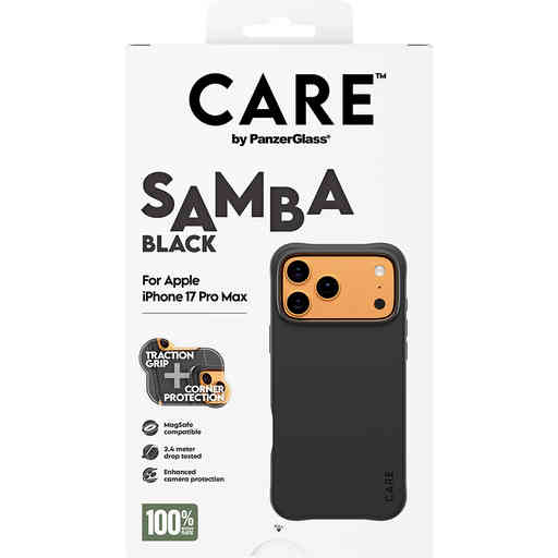CARE by PanzerGlass Fashionable Case Samba Black MagSafe iPhone 17 Pro Max