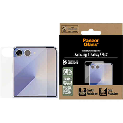 PanzerGlass Samsung Galaxy Z Flip7 Ultra-Wide Fit