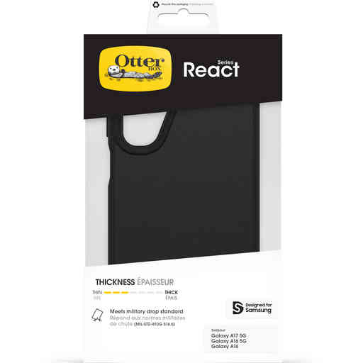 OtterBox React Case Samsung Galaxy A17/A16 Black