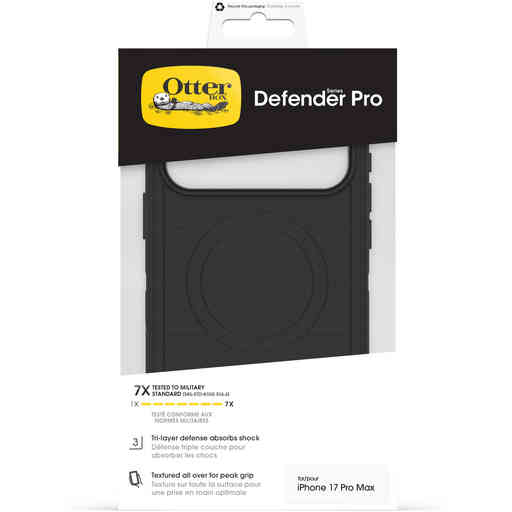 OtterBox Defender Pro MagSafe Camera Control Case Apple iPhone 17 Pro Max Black
