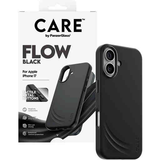 CARE by PanzerGlass Feature FLOW MagSafe Case iPhone 17 Black