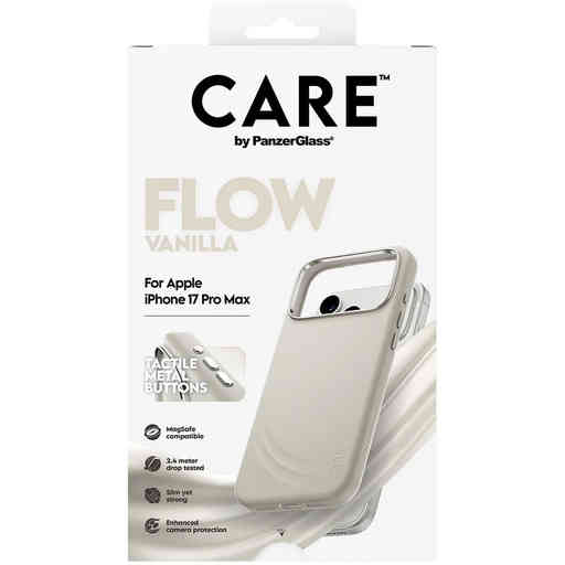 CARE by PanzerGlass Feature FLOW MagSafe Case iPhone 17 Pro Max Vanilla