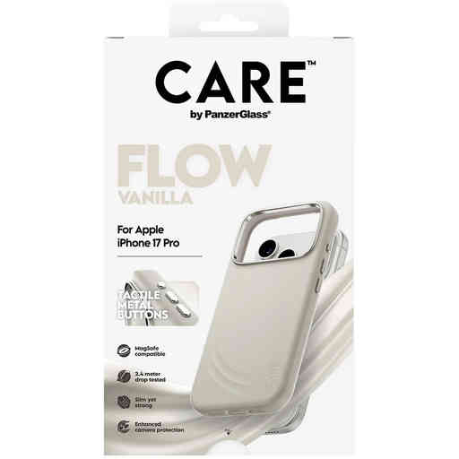 CARE by PanzerGlass Feature FLOW MagSafe Case iPhone 17 Pro Vanilla