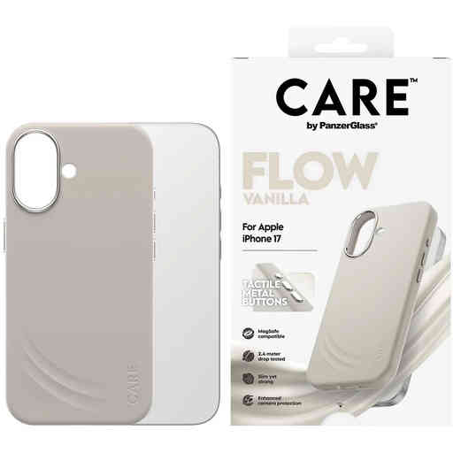 CARE by PanzerGlass Feature FLOW MagSafe Case iPhone 17 Vanilla