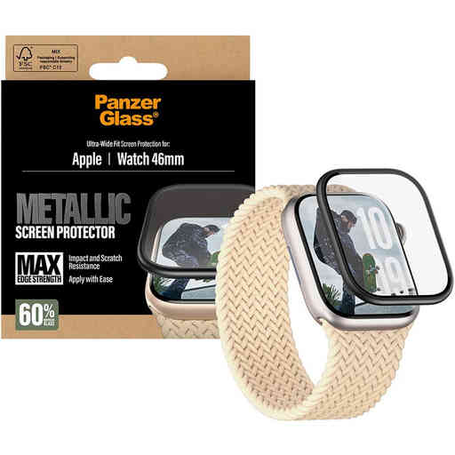 PanzerGlass Apple Watch Series 11/10 46mm - Metallic