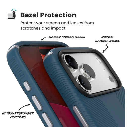 Speck Presidio2 Grip + ClickLock Apple iPhone 17 Pro Max Blue - with Microban