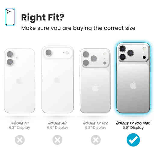 Speck Presidio2 Grip + ClickLock Apple iPhone 17 Pro Max Blue - with Microban