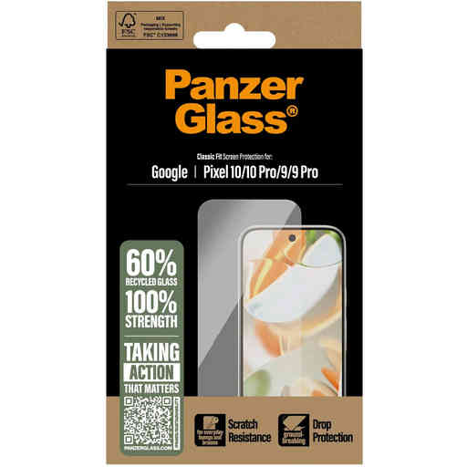 PanzerGlass Google Pixel 10/10 Pro / 9/9 Pro UWF Black