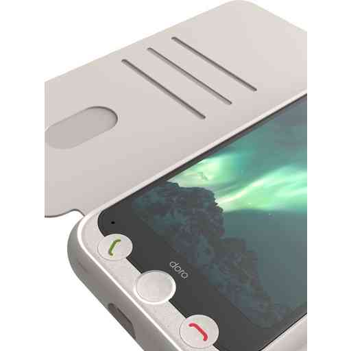 Doro Aurora A30 Wallet Case Bone