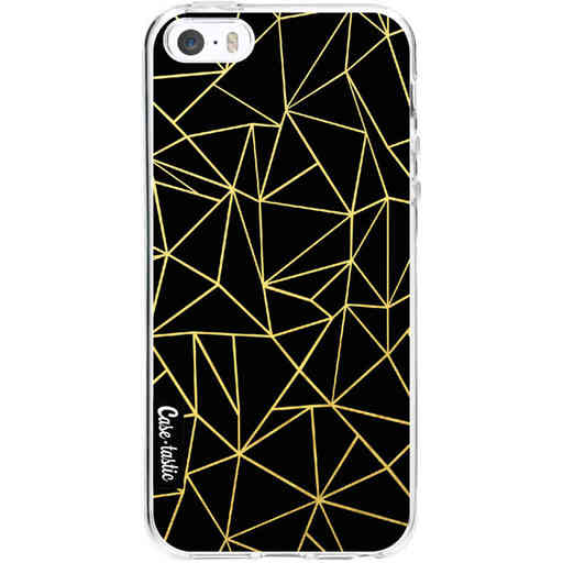 Casetastic Softcover Apple iPhone 5 / 5s / SE - Abstraction Outline Gold