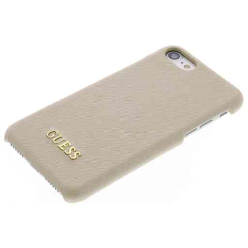 Guess Saffiano Backcover Case Apple iPhone 6/6S/7/8/SE (2020/2022) Beige GUHCP7TBE