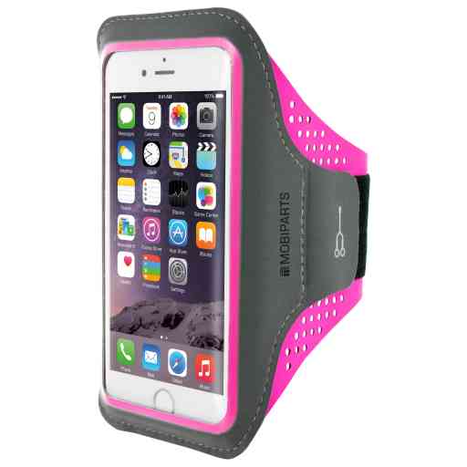 Casetastic Comfort Fit Sport Armband Apple iPhone 6/6S/7/8/SE (2020) Neon Pink