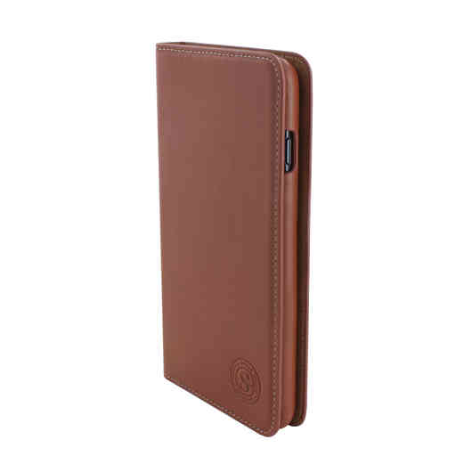 Serenity 2 in 1 Leather Wallet Case Apple iPhone 7/8 Plus Cognac Brown