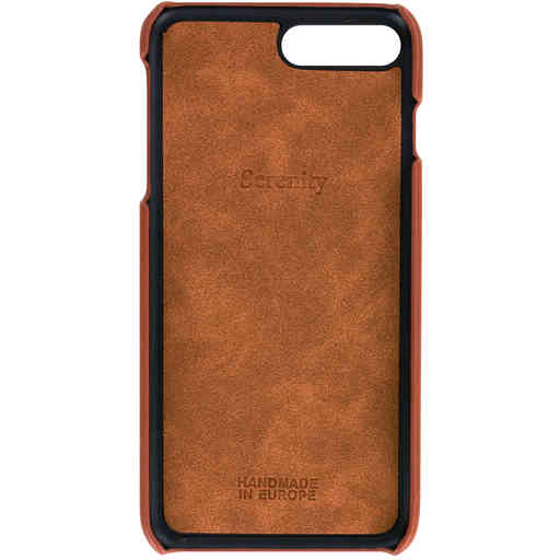 Serenity 2 in 1 Leather Wallet Case Apple iPhone 7/8 Plus Cognac Brown