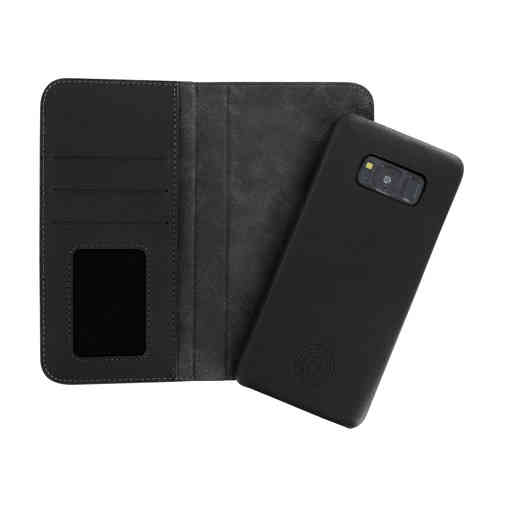 Serenity 2 in 1 Leather Wallet Case Samsung Galaxy S8 Timeless Black