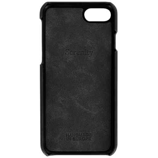 Serenity Dual Pocket Leather Back Cover Apple iPhone 7/8/SE (2020/2022) Timeless Black