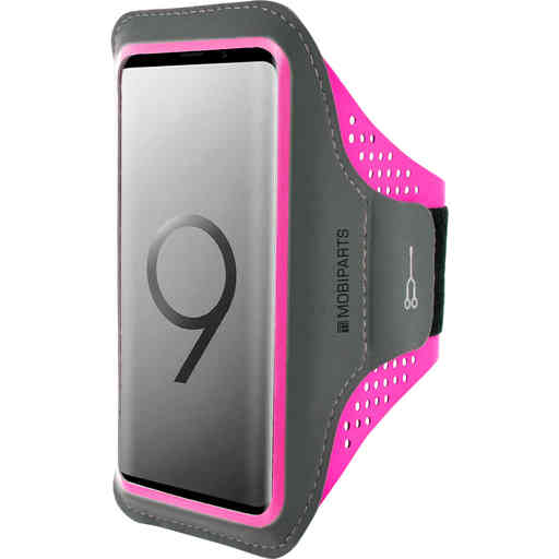 Casetastic Comfort Fit Sport Armband Samsung Galaxy S9 Plus Neon Pink