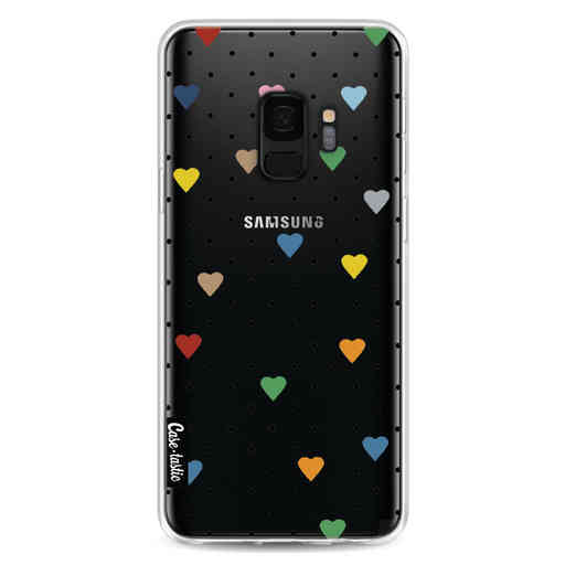 Casetastic Softcover Samsung Galaxy S9 - Pin Point Hearts Transparent