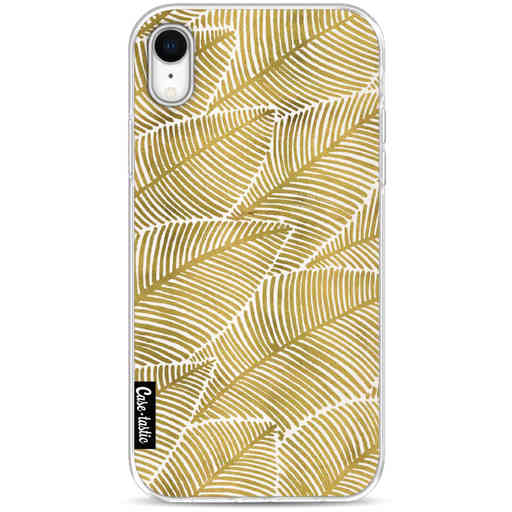 Casetastic Softcover Apple iPhone XR - Tropical Leaves Gold