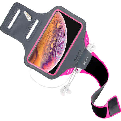 Casetastic Comfort Fit Sport Armband Apple iPhone XS Max Neon Pink