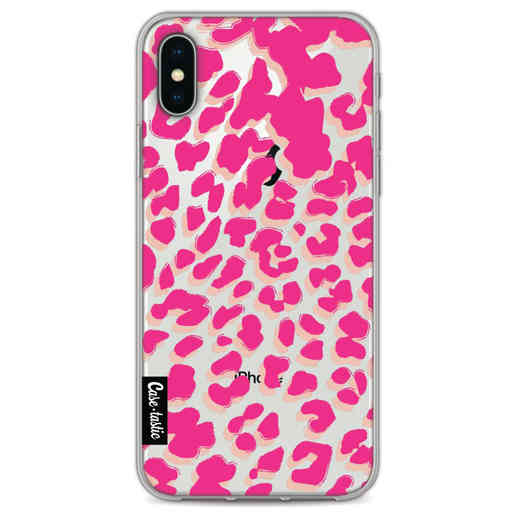 Casetastic Softcover Apple iPhone X / XS - Leopard Print Pink