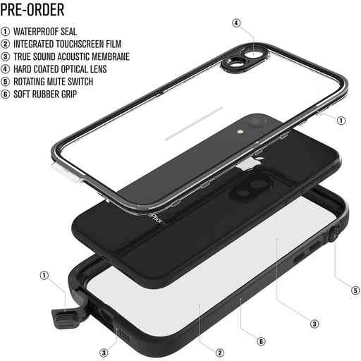 Catalyst Waterproof Case Apple iPhone XR Stealth Black