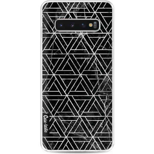 Casetastic Softcover Samsung Galaxy S10 - Abstract Marble Triangles