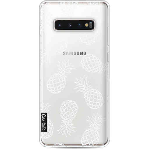 Casetastic Softcover Samsung Galaxy S10 Plus - Pineapples Outline