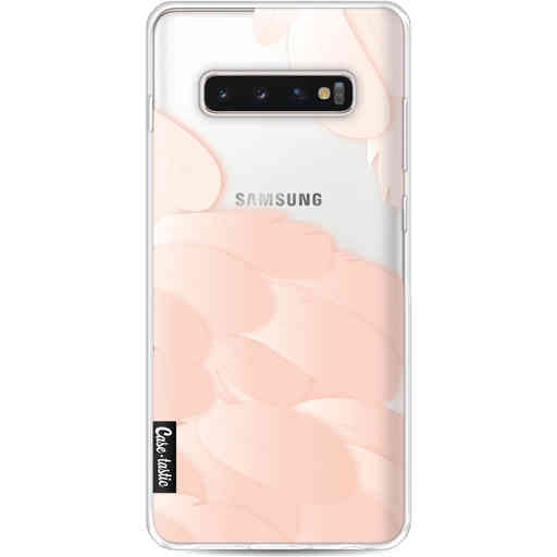 Casetastic Softcover Samsung Galaxy S10 Plus - Peach Feathers