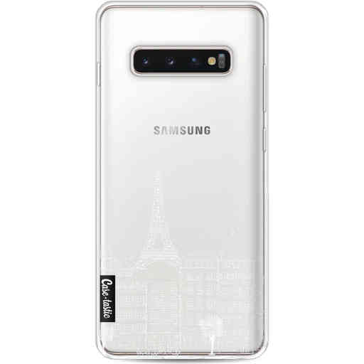 Casetastic Softcover Samsung Galaxy S10 Plus - Paris City houses White
