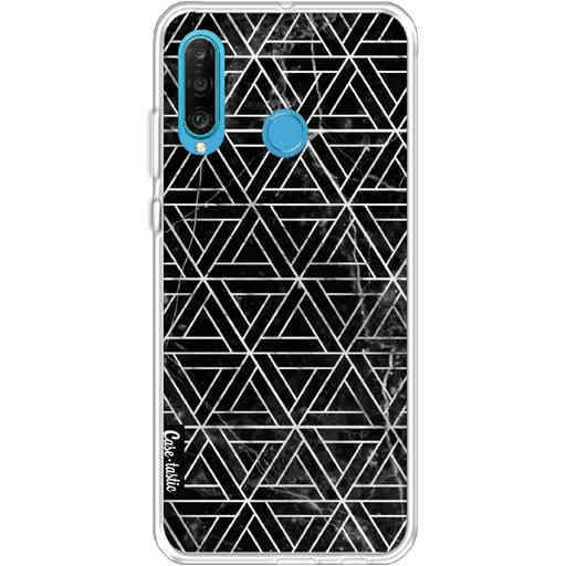 Casetastic Softcover Huawei P30 Lite - Abstract Marble Triangles