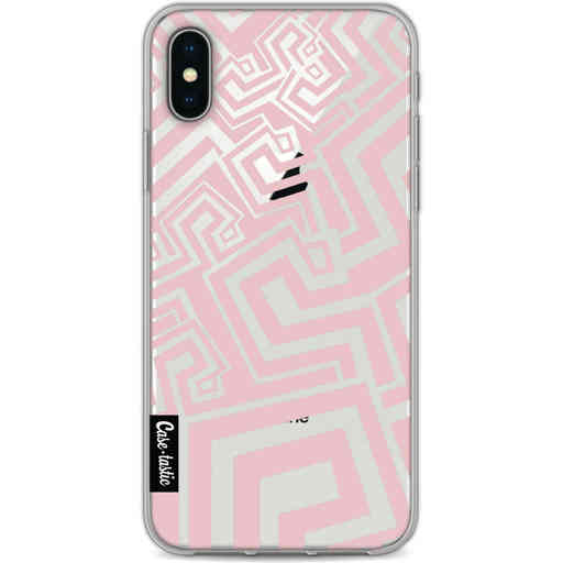 Casetastic Softcover Apple iPhone X / XS - Abstract Pink Wave