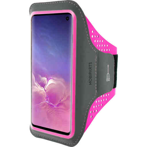 Casetastic Comfort Fit Sport Armband Samsung Galaxy S10 Neon Pink