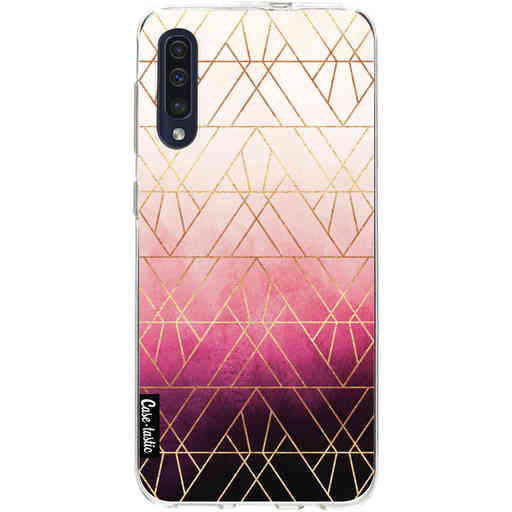 Casetastic Softcover Samsung Galaxy A50 (2019) - Pink Ombre Triangles